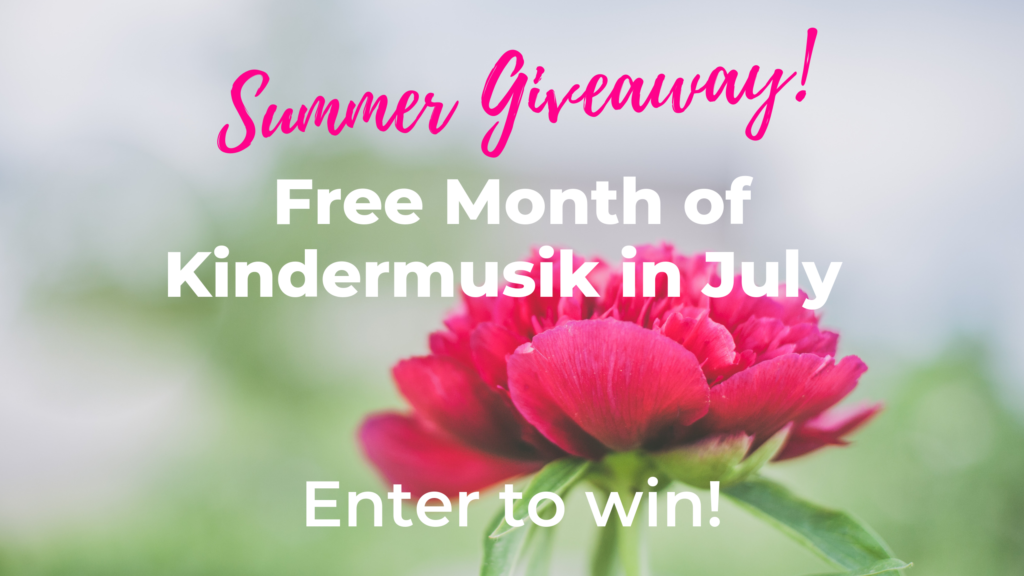 Summer Giveaway: Win a Free Month of Kindermusik in July